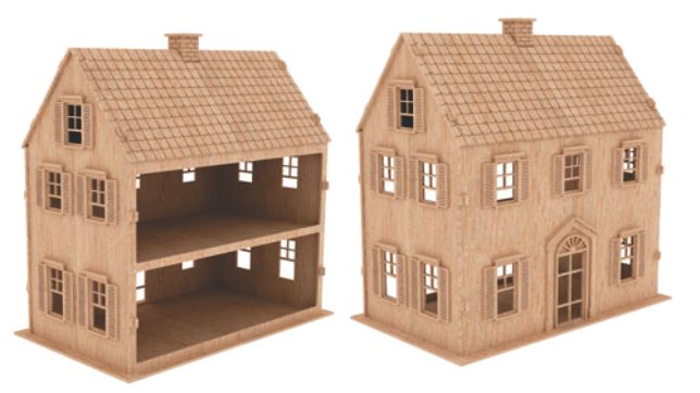 casa para muñecas 2 pisos