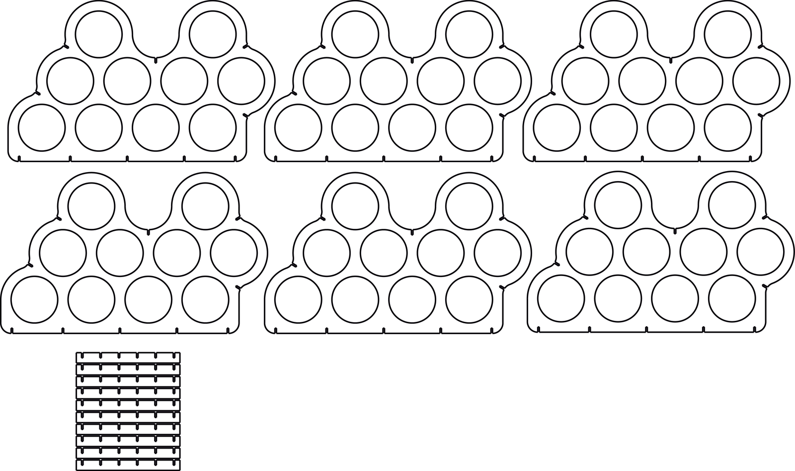 cava para 10 botellas