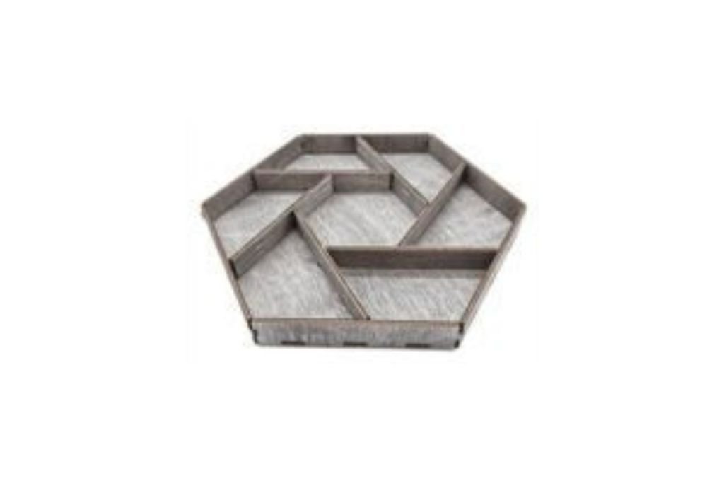 charola de servicio exagonal