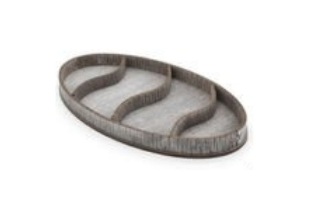 charola de servicio ovalada