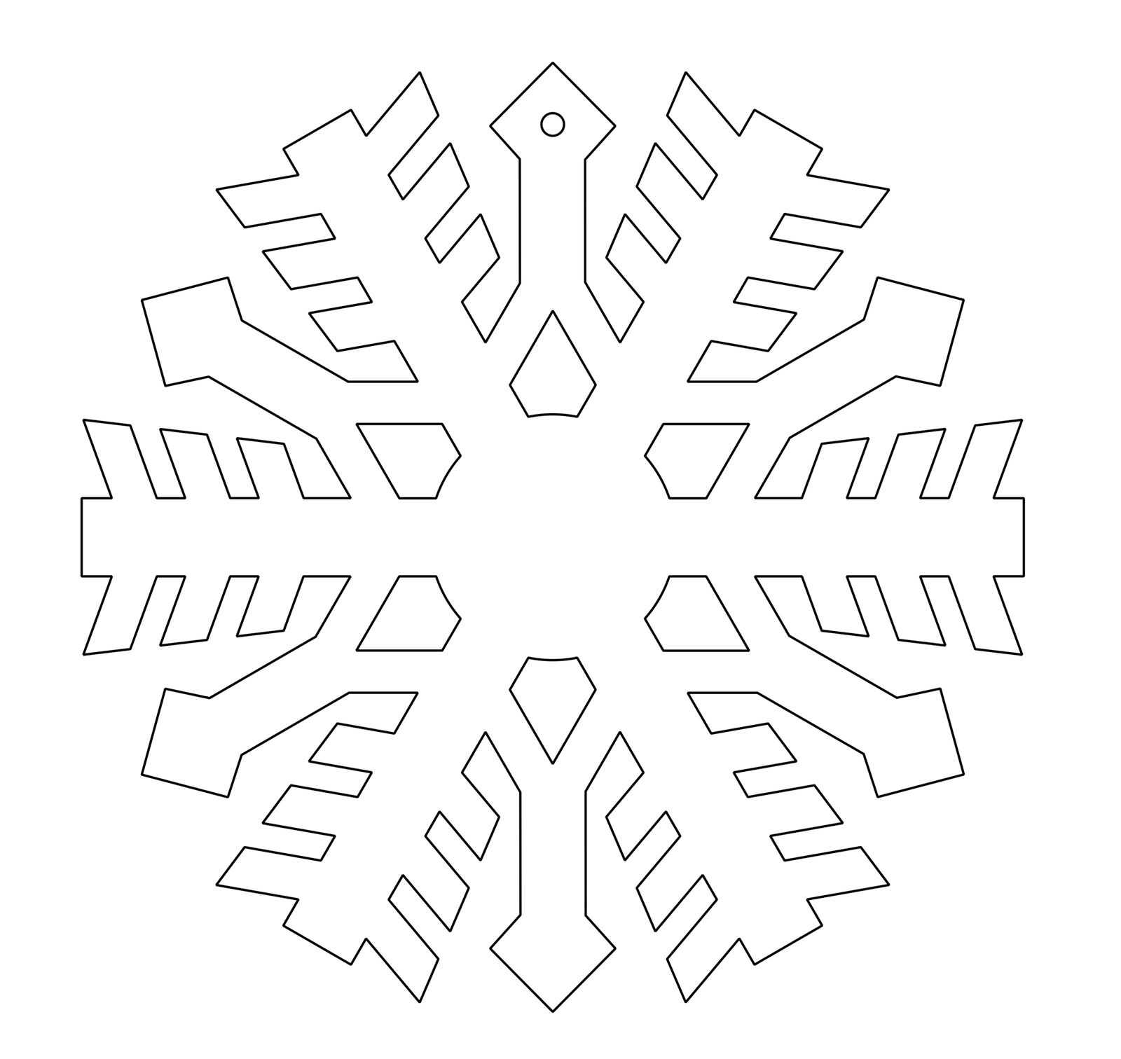 colgante de copo navideño