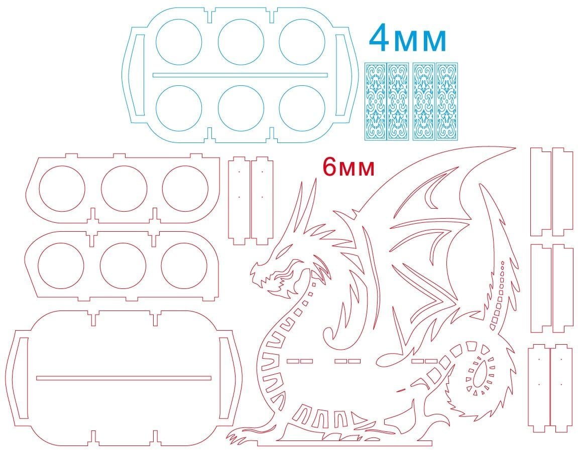 contenedor de cervezas dragón