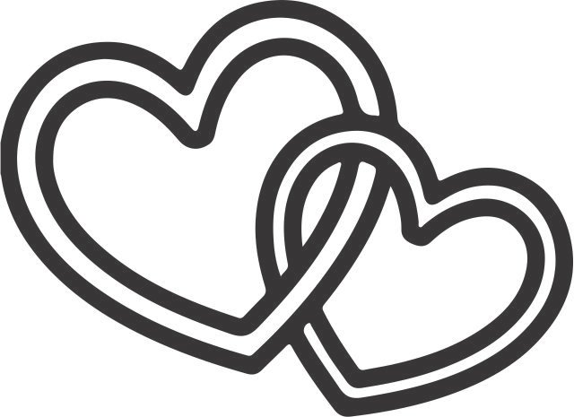 corazones entrelazados