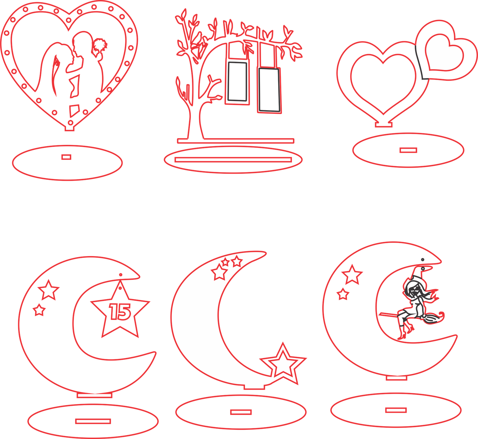 corazones y lunas 2