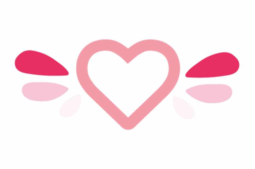 corazón con alas