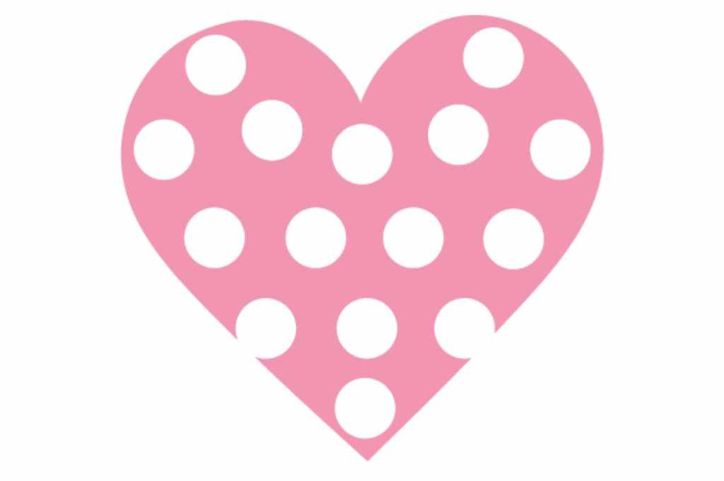 corazón con puntos