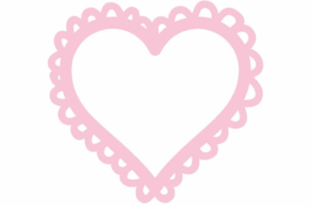corazón de encaje
