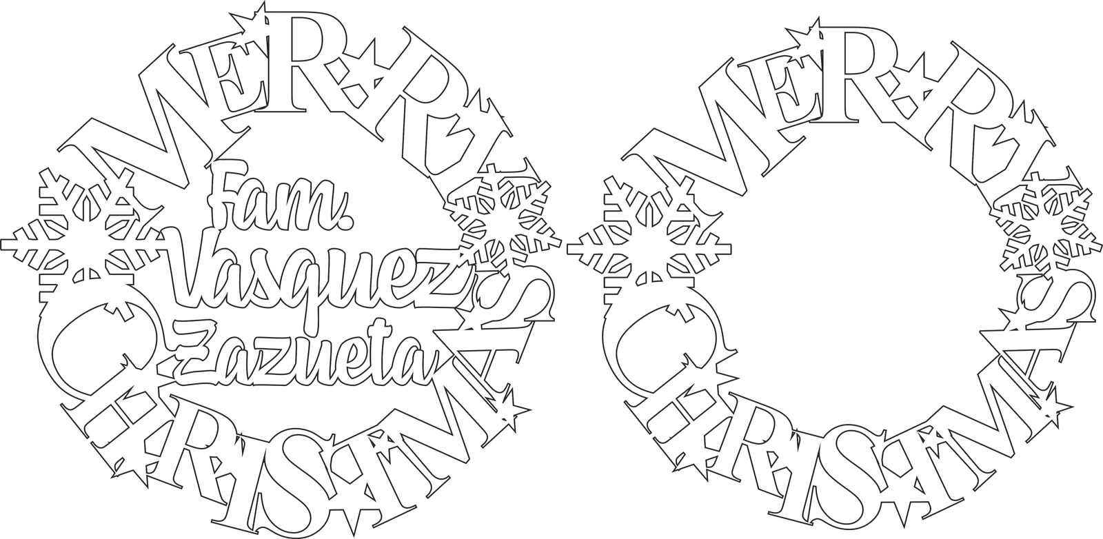 corona navideña familiar