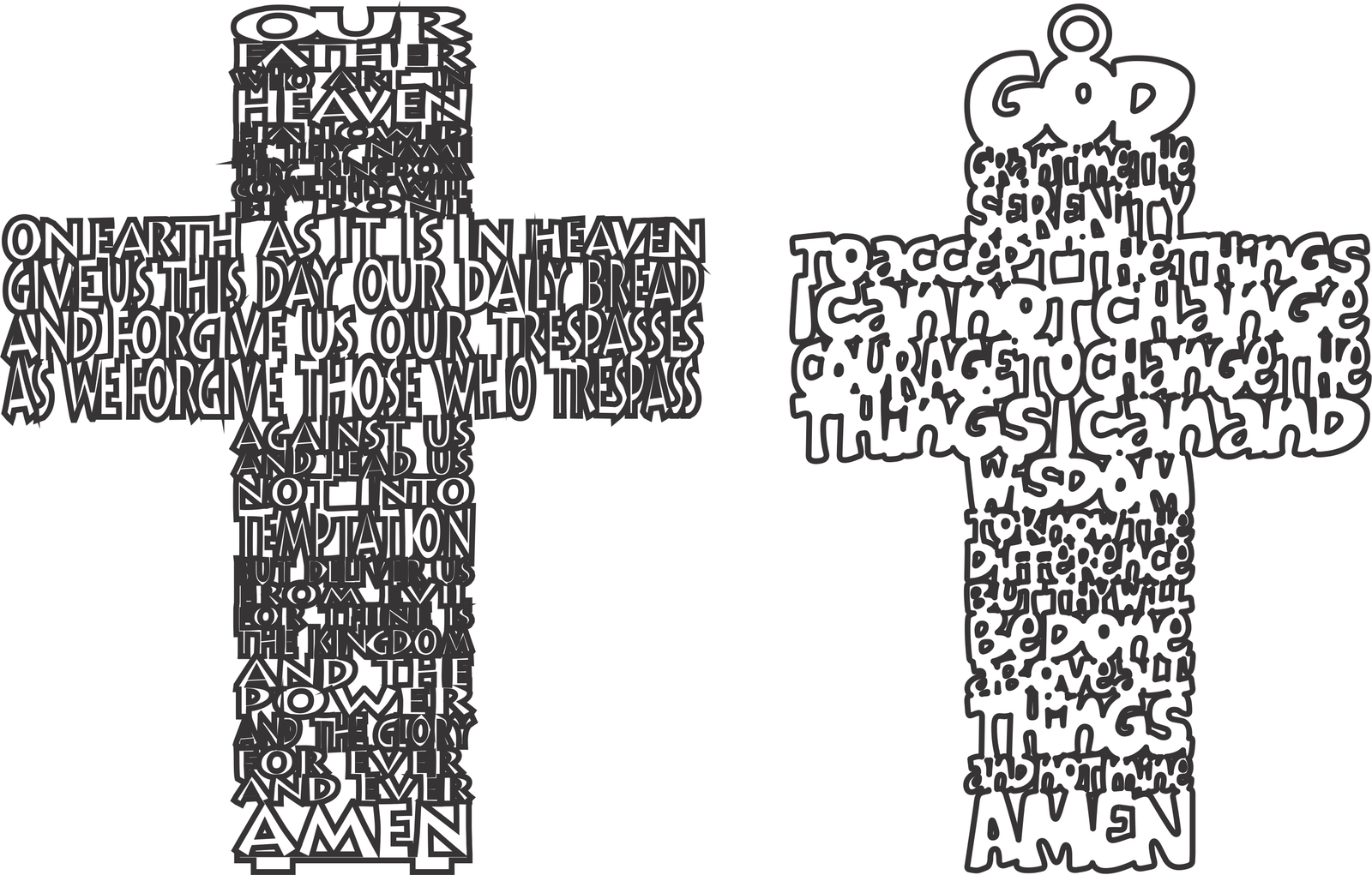 cruces padre nuestro en inglés