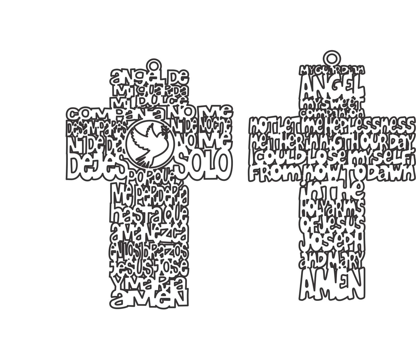 cruces ángel de la guarda