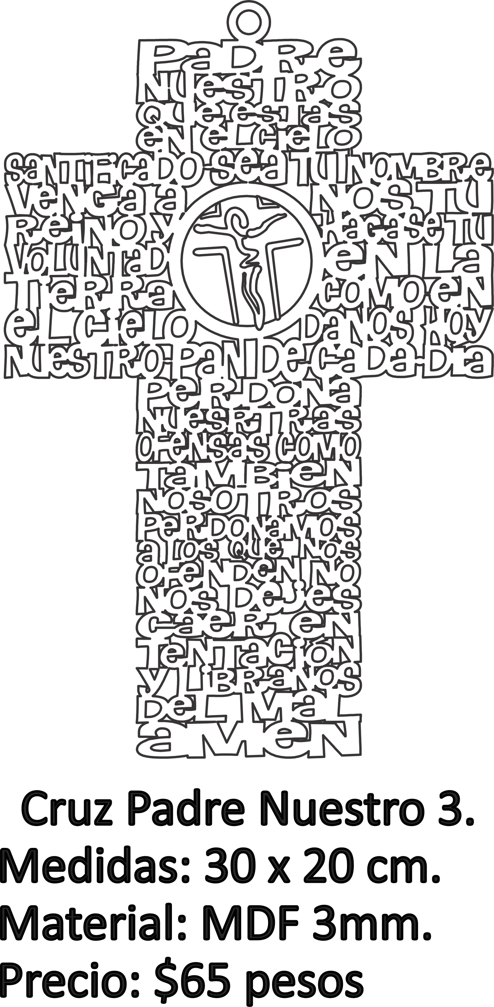 cruz con jesús crucificado