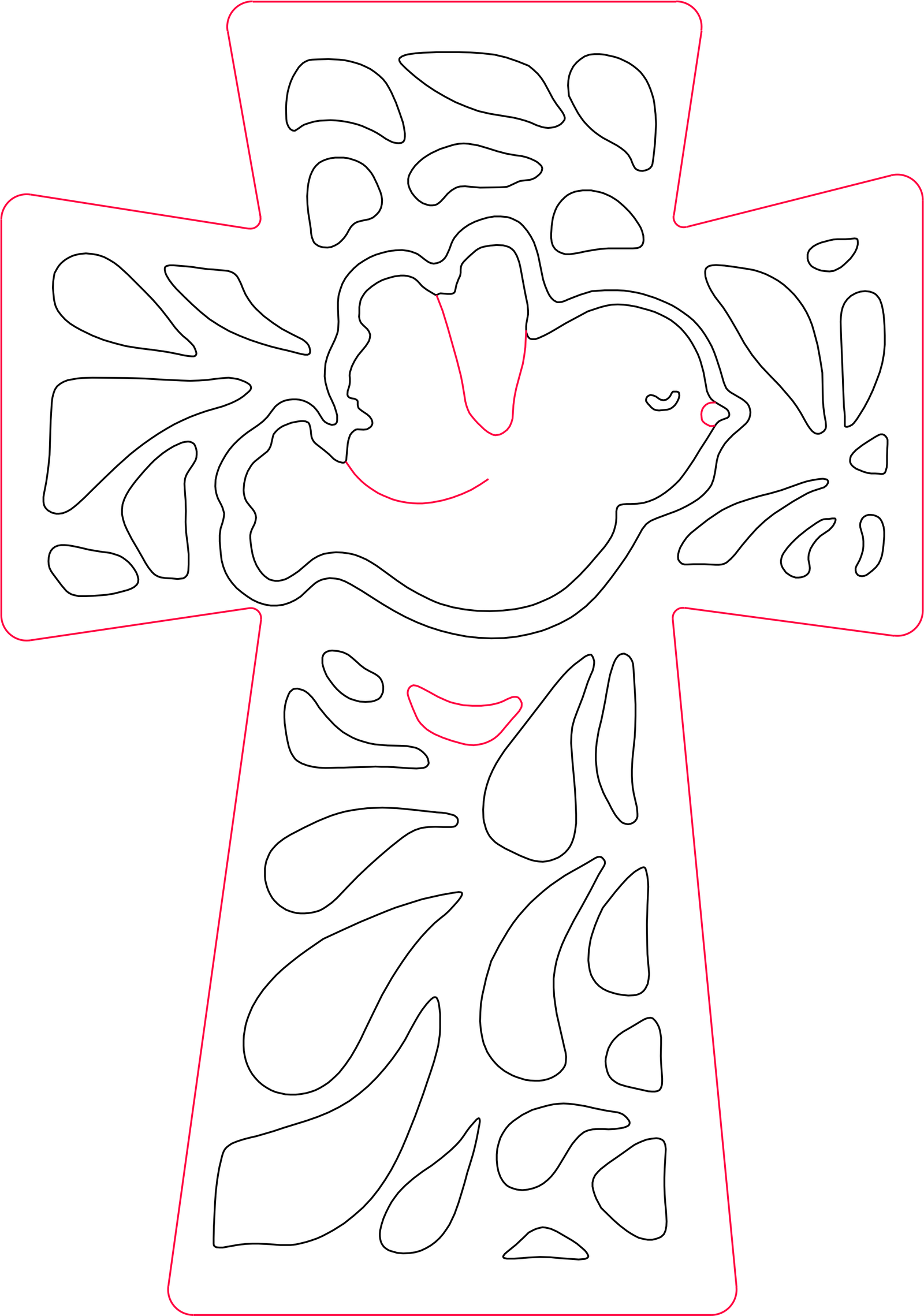 cruz con paloma del espíritu santo