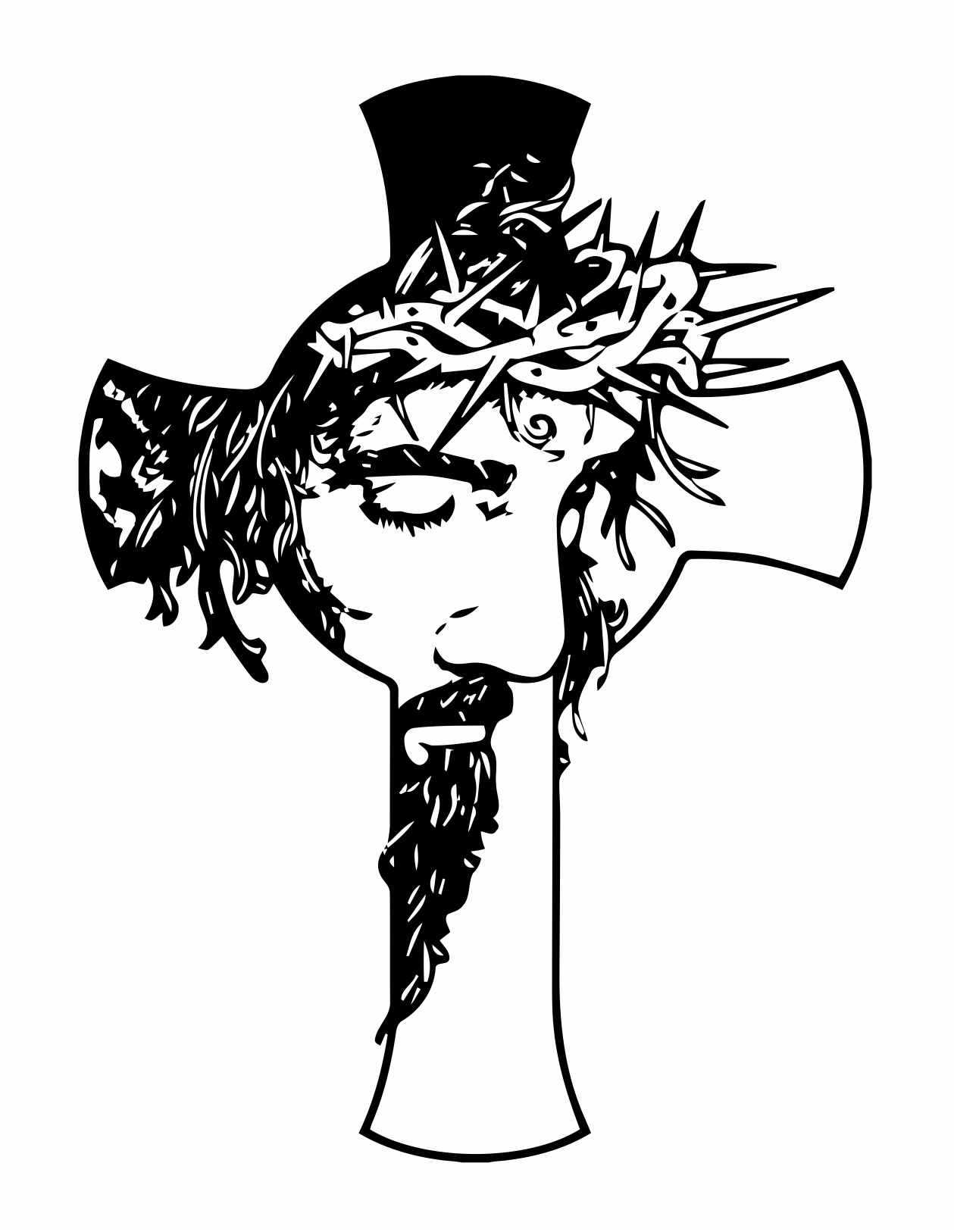 cruz rostro de jesús