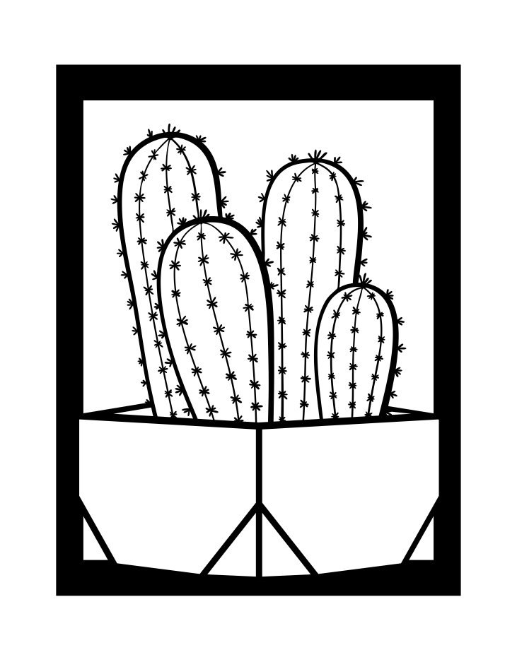 cuadro con cactus 6