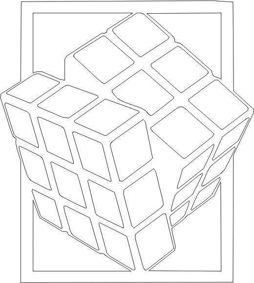 cuadro cubo rubik