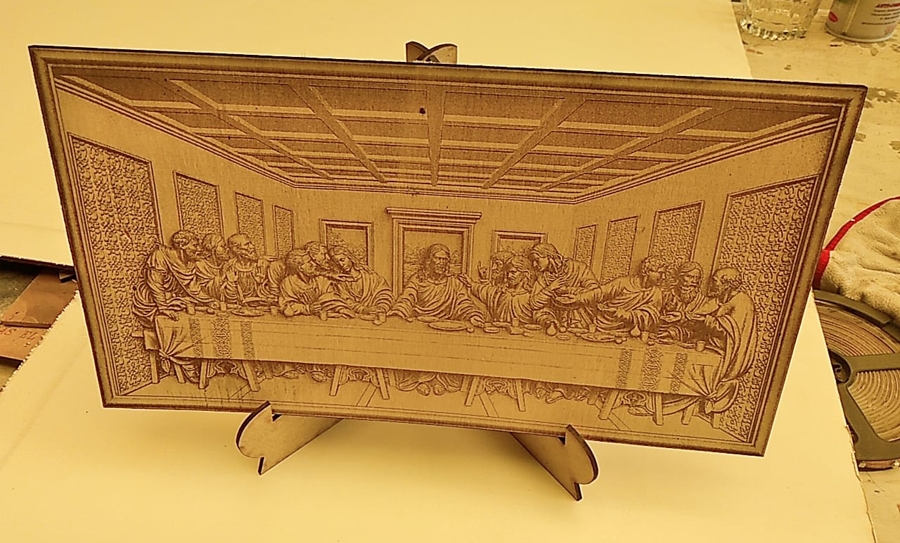 cuadro de la última cena grabado