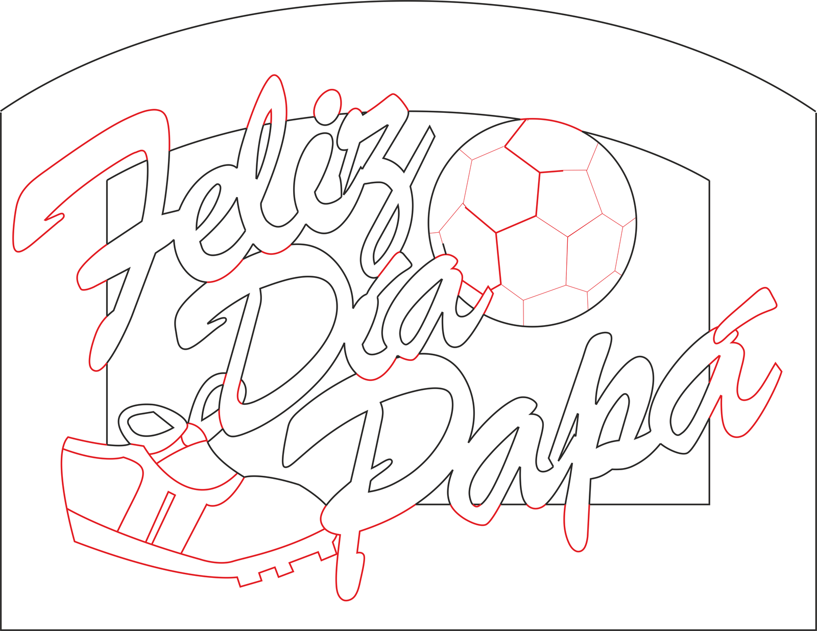 cuadro feliz día papá