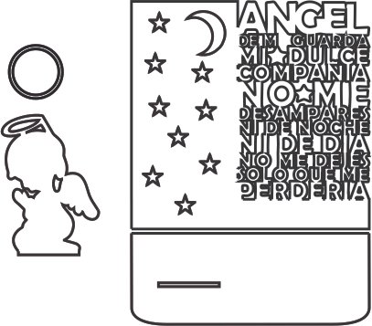 cuadro ángel de la guarda