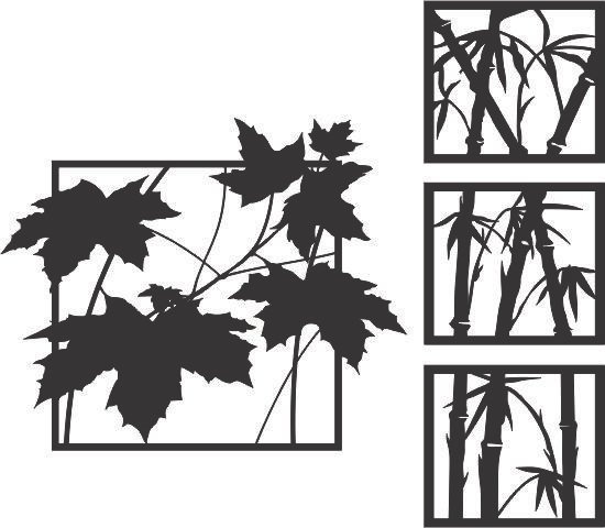 cuadros bambú
