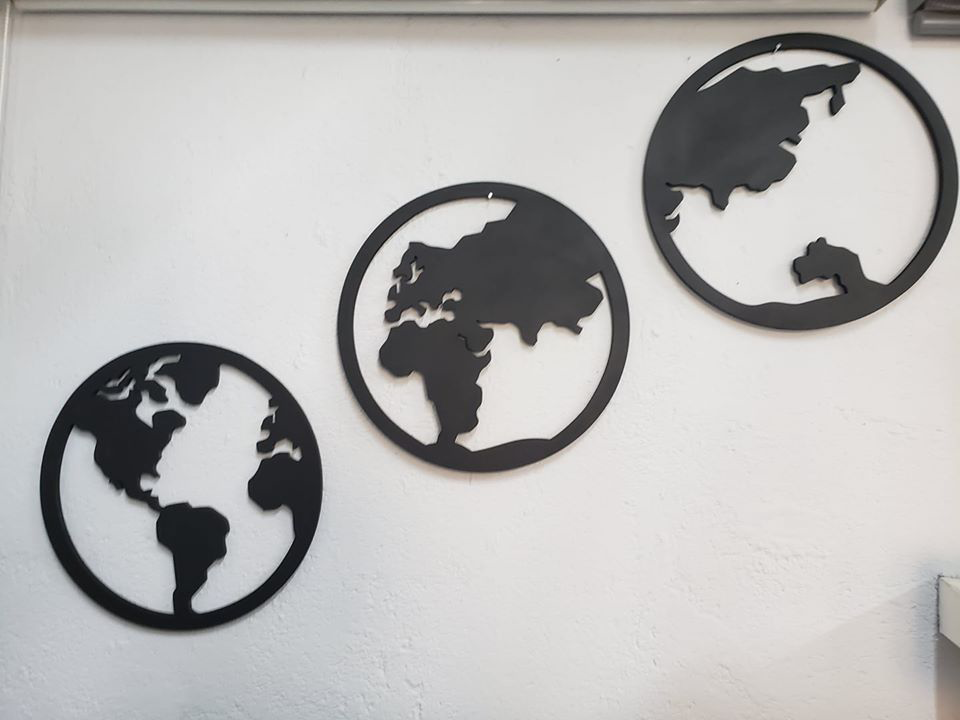 cuadros circulares mundo