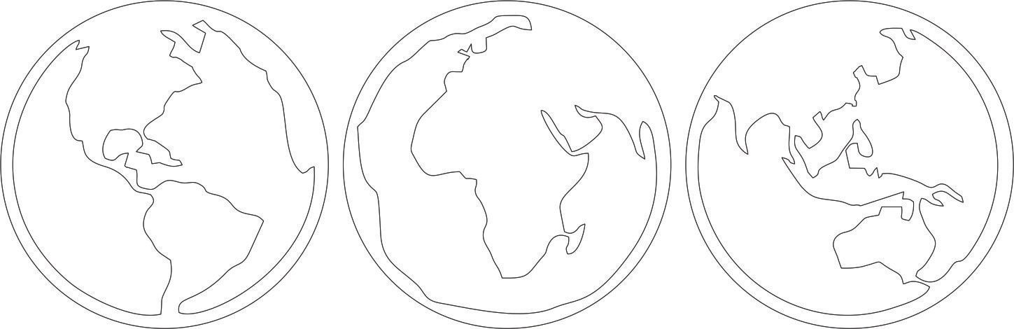 cuadros de planisferio