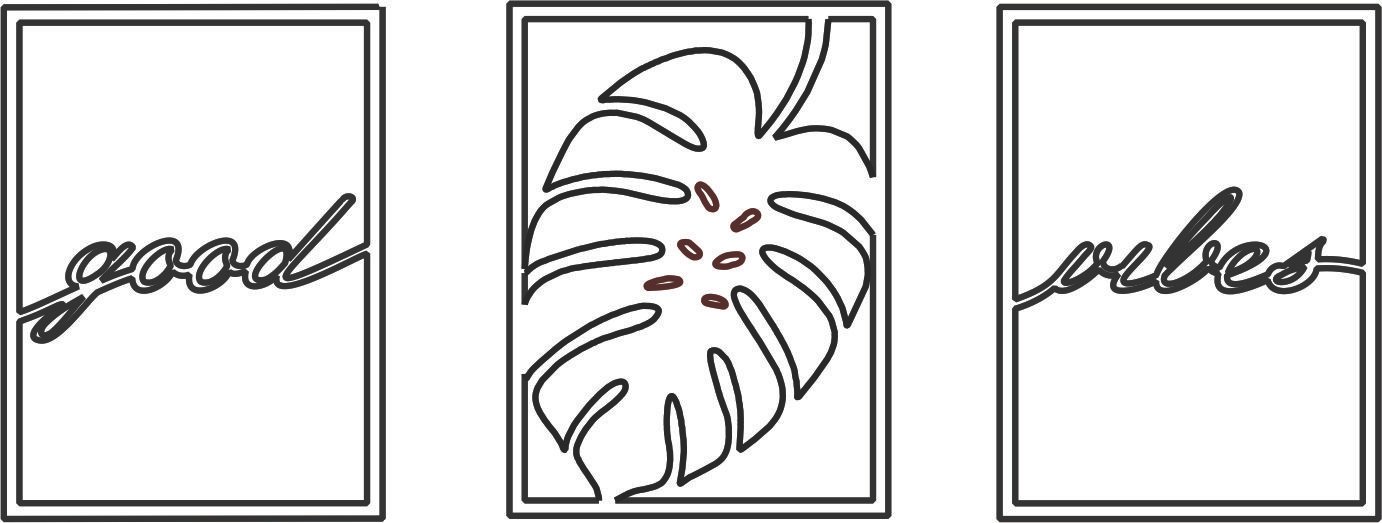 cuadros good vibes