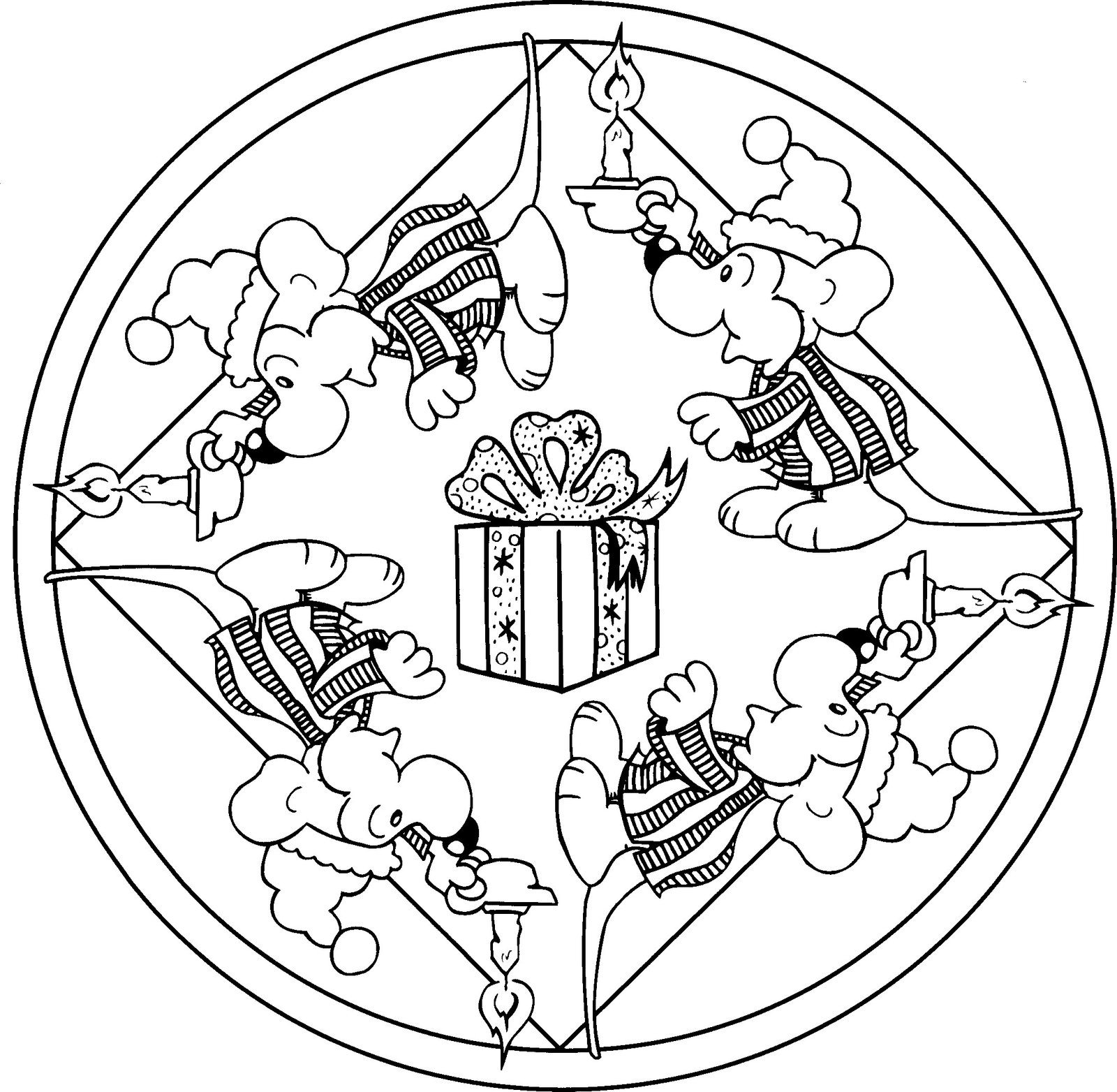 círculo con ratones