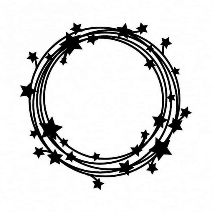 círculos con estrellas