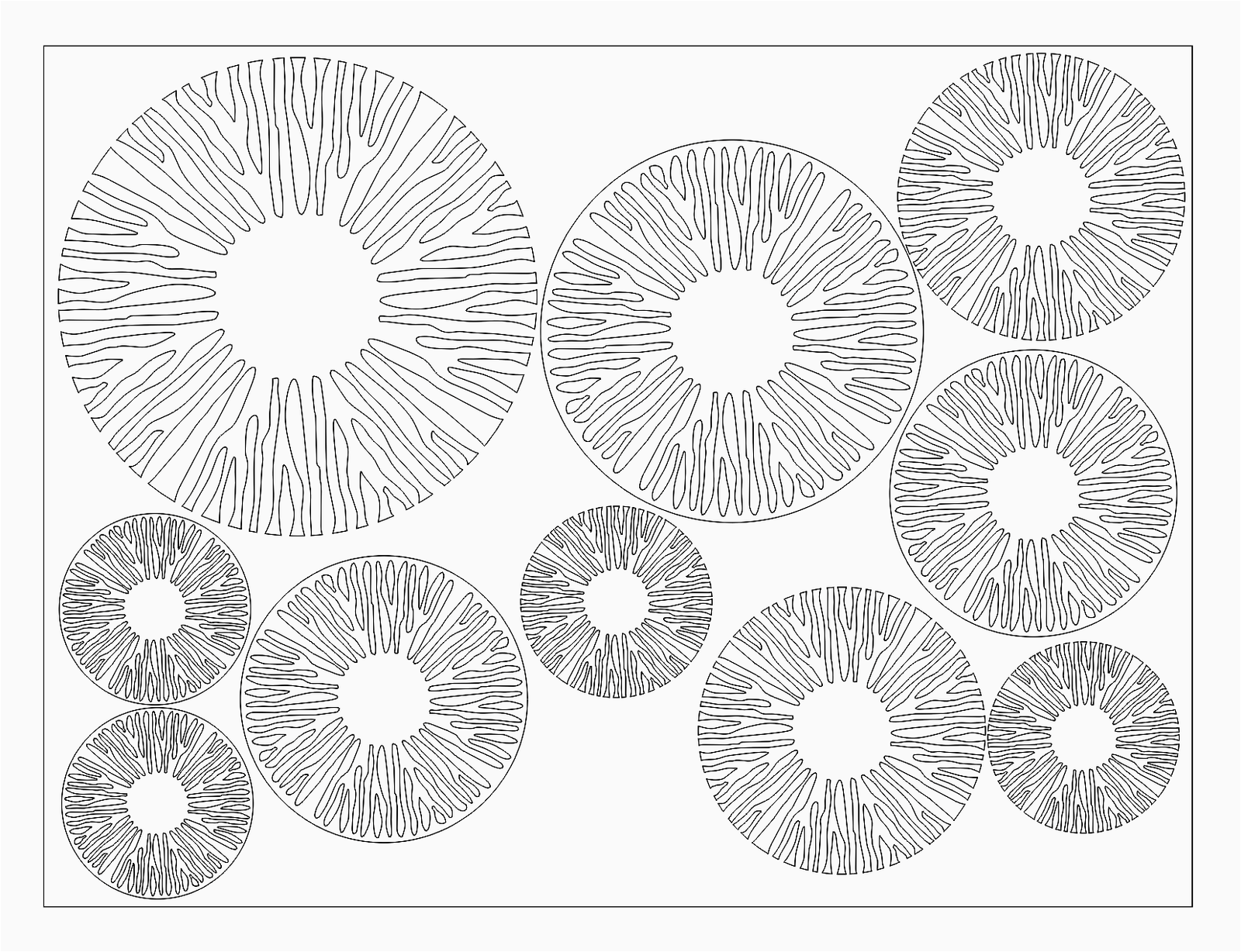 círculos para pared