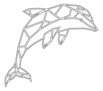 delfín de cuerpo completo