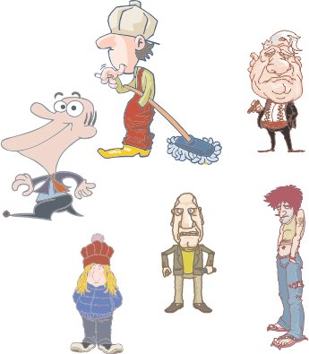 dibujos de personas 3