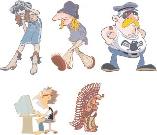 dibujos de personas 4