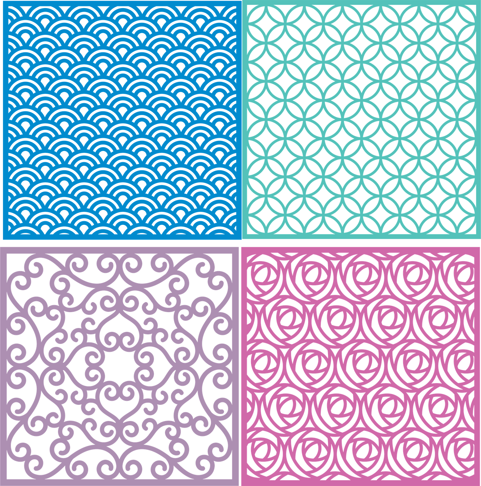 diseños cuadrados calados 2