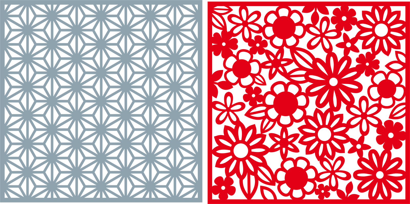 diseños cuadrados calados