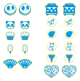 diseños de aretes pequeños