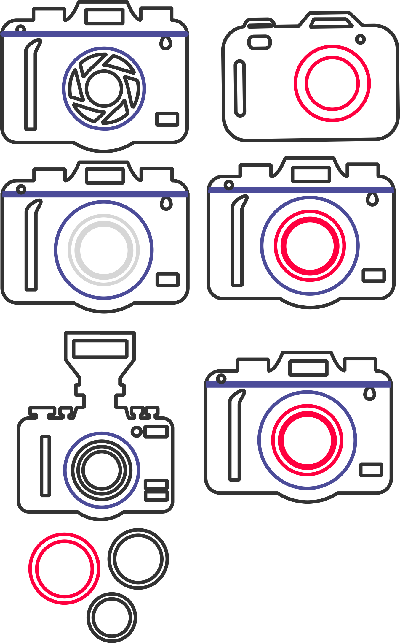 diseños de cámaras fotográficas