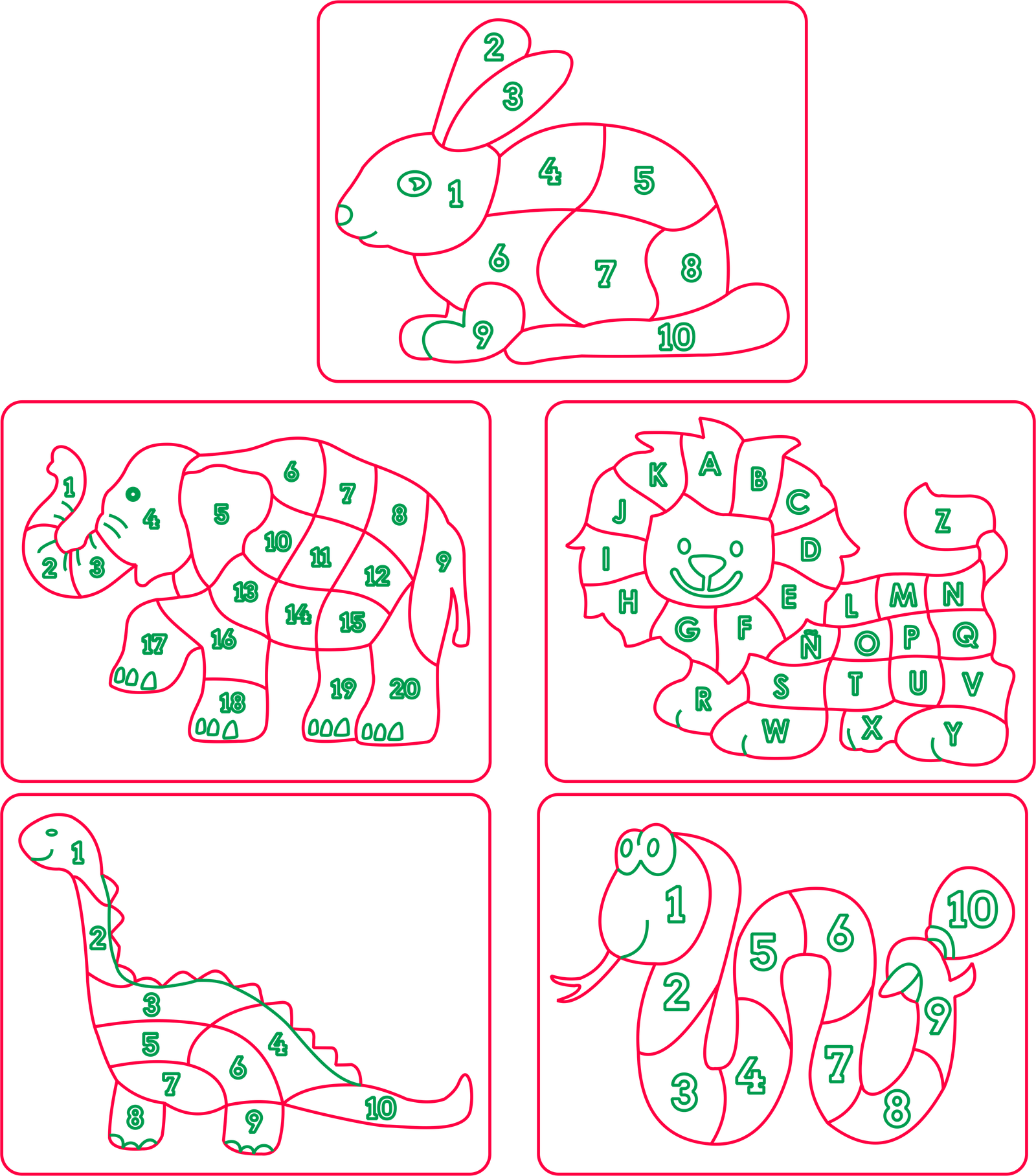 diseños de rompecabezas