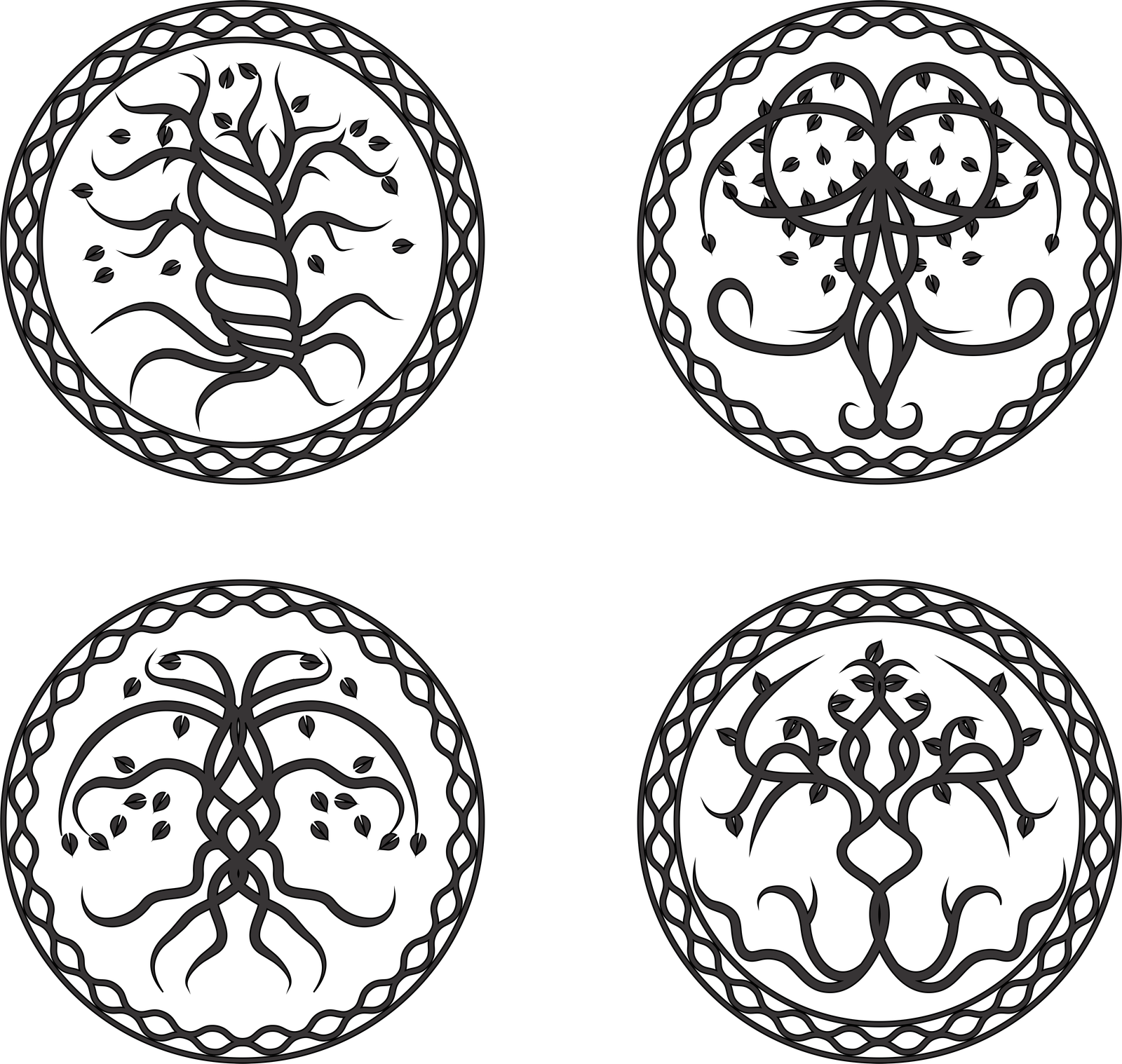 diseños de árboles con raíces 8