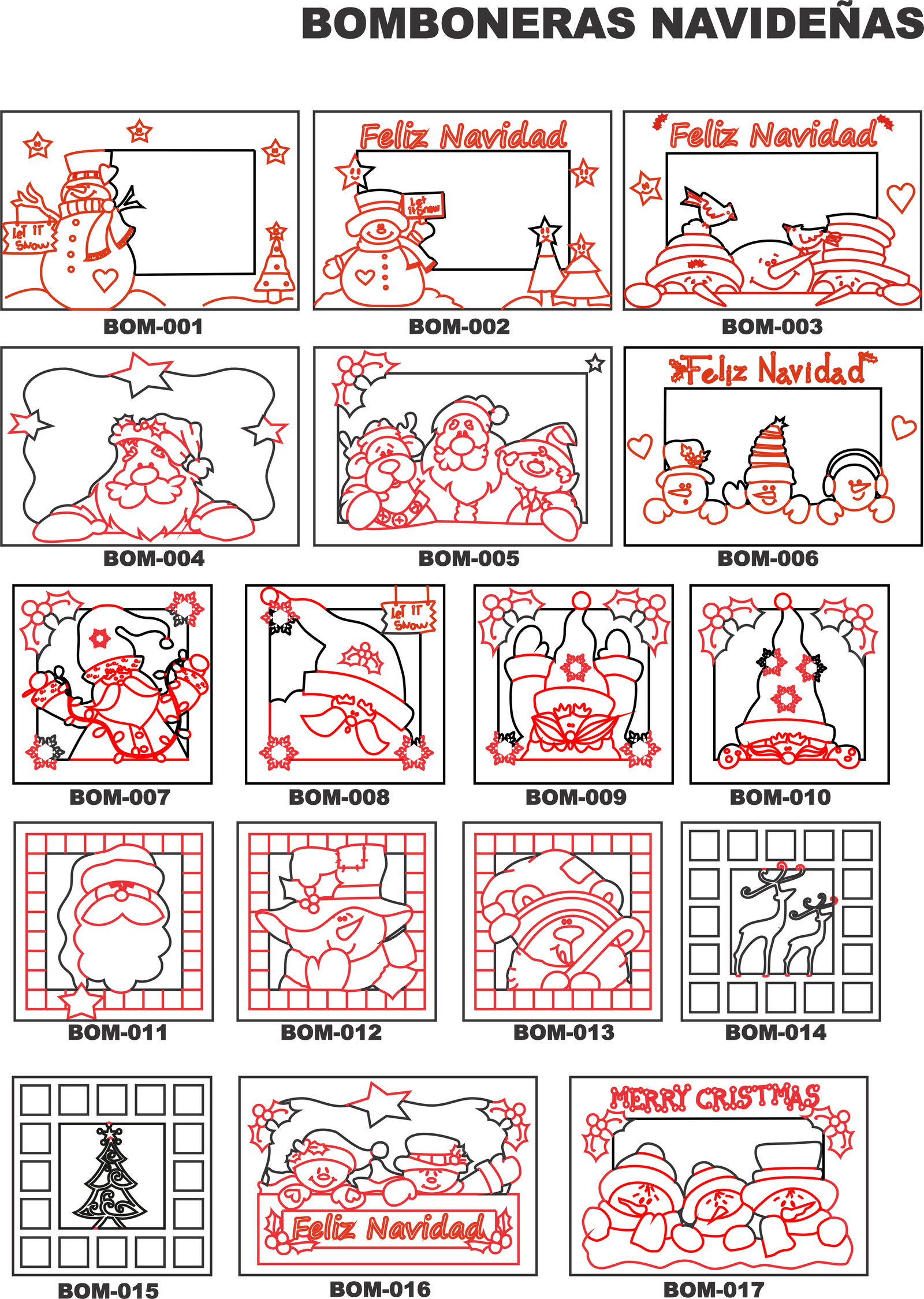 diseños navideños diversos