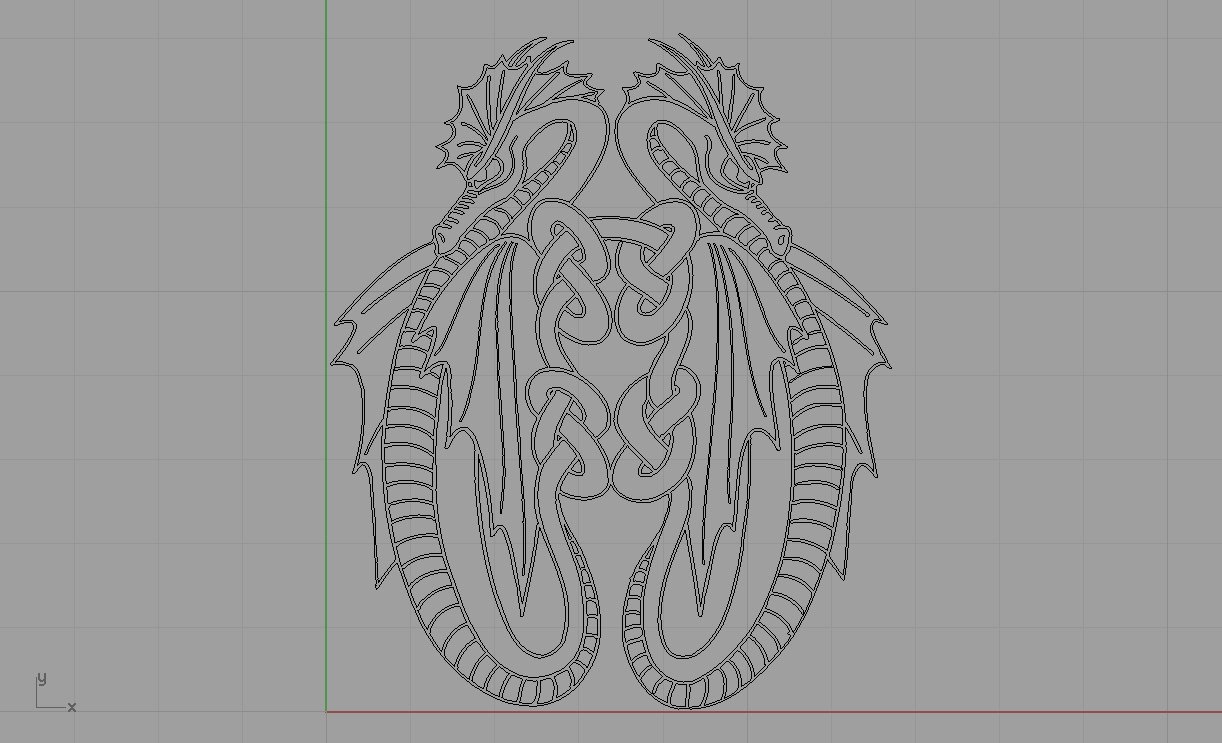 dragones cola entrelazada