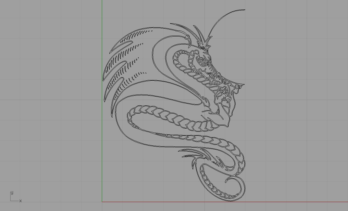 dragón con cola de serpiente