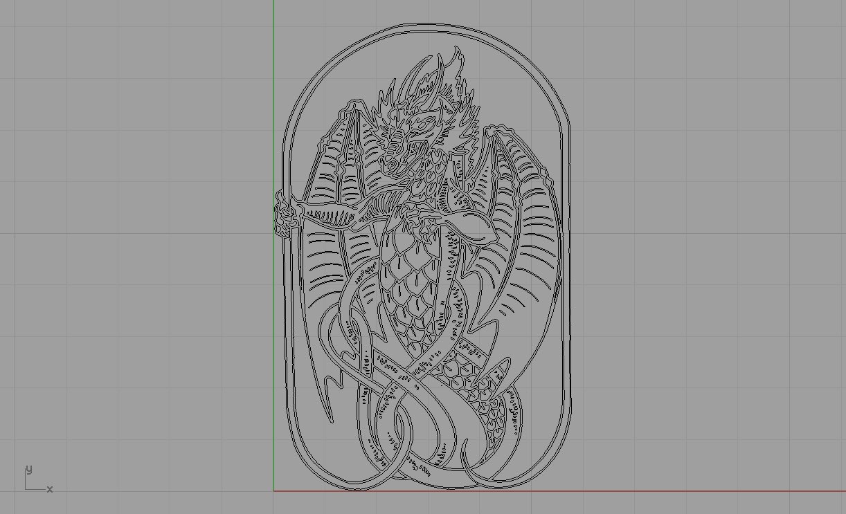 dragón de cola larga