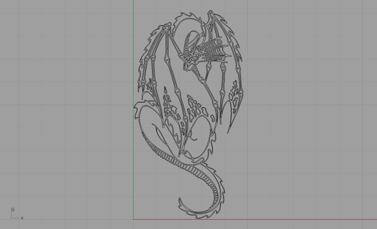 dragón oculto en sus alas