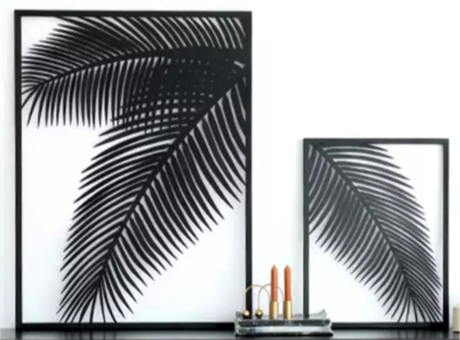 dúo de cuadros palmeras