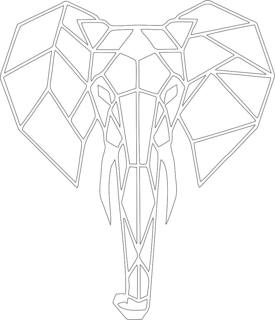 elefante con colmillos