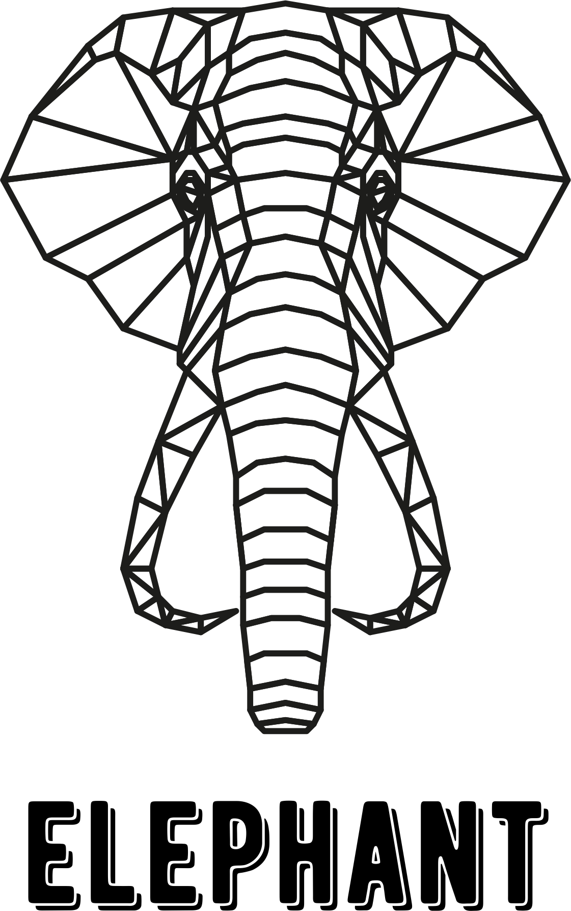 elefante geométrico
