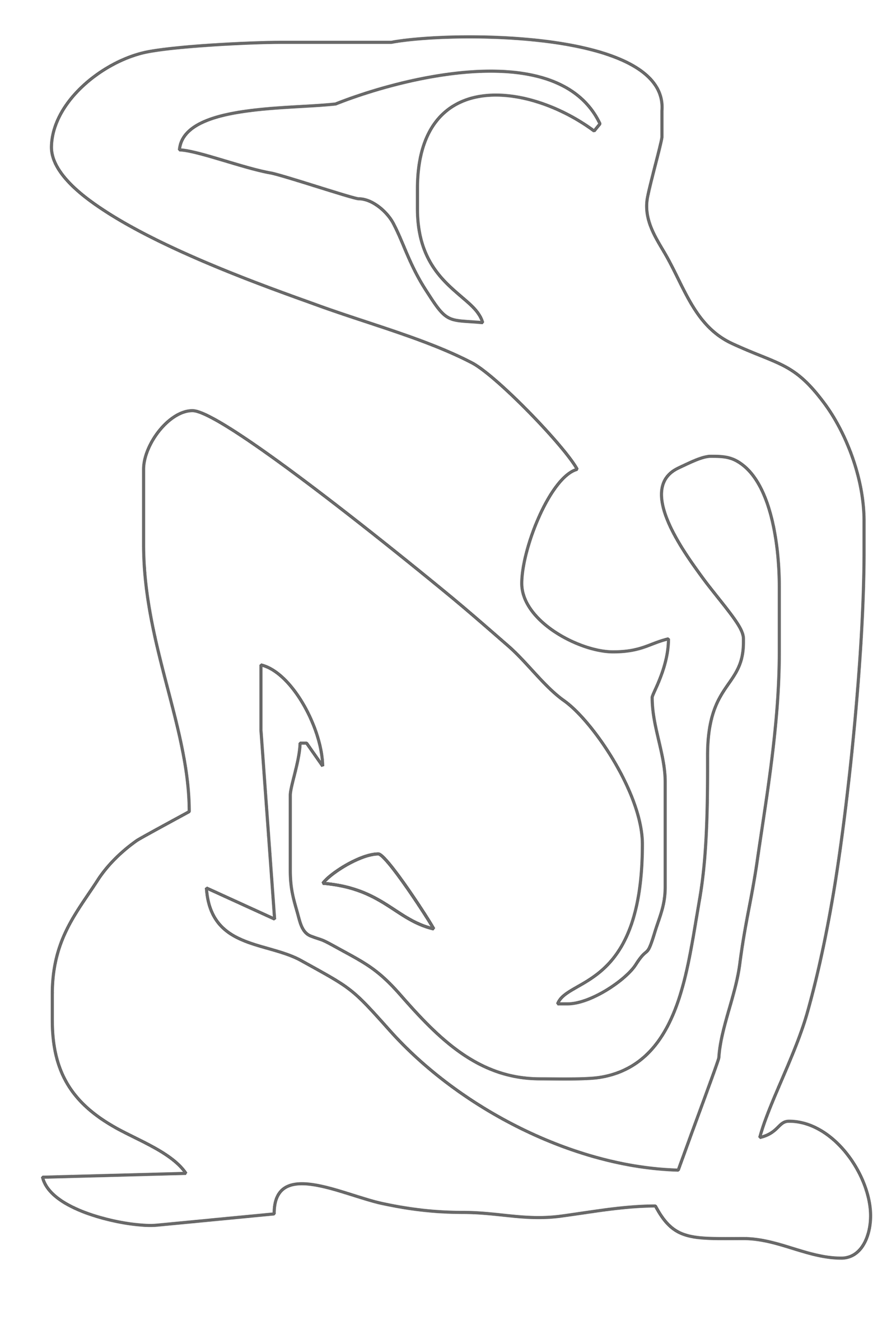 escultura mujer sentada