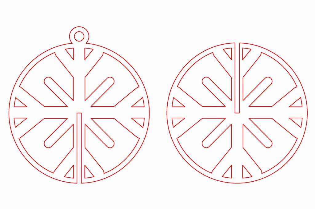 esfera 3d copo de nieve