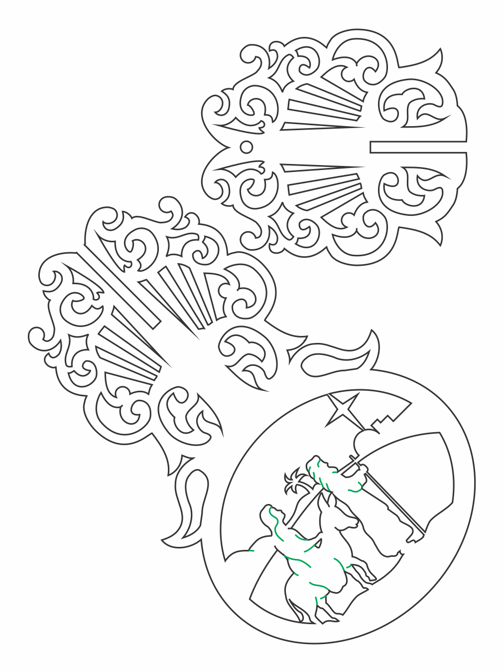 esfera 3d maría y josé