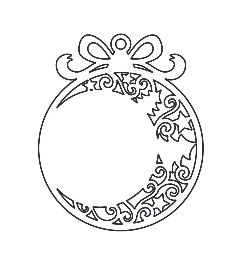 esfera con motivos navideños